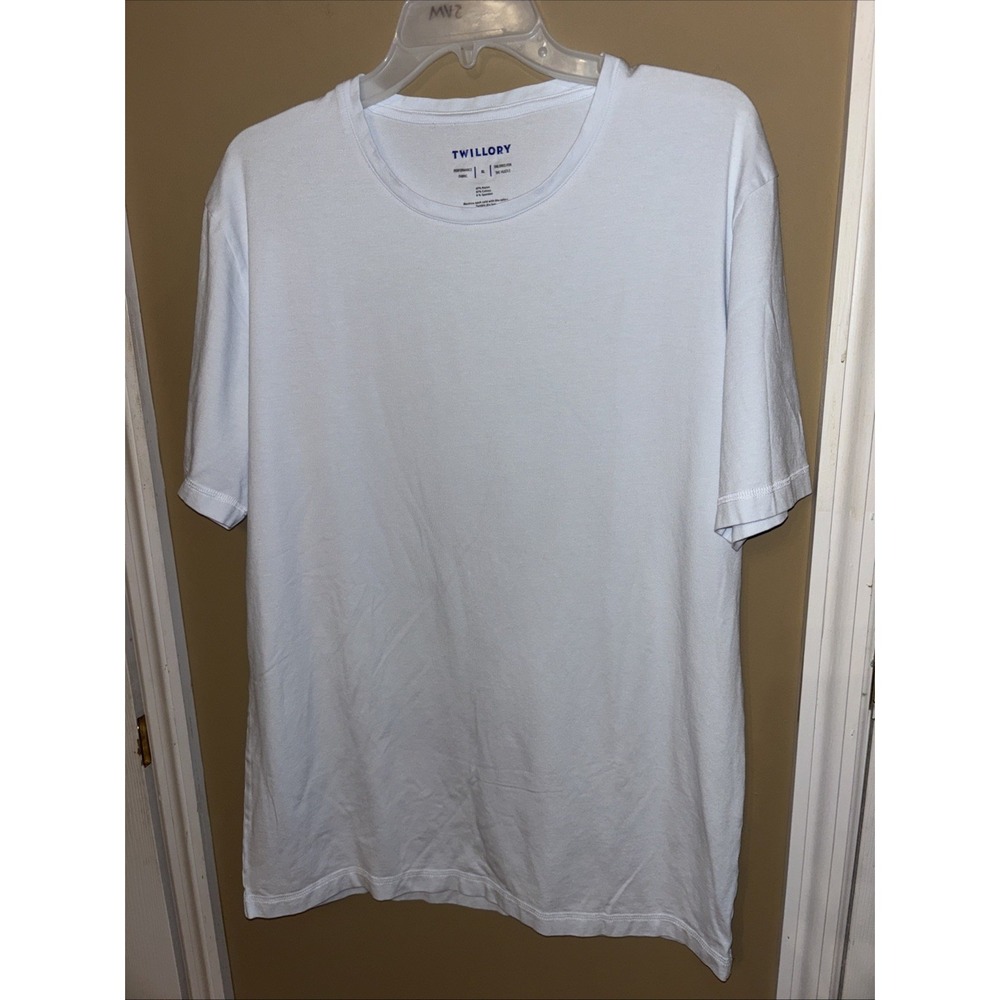Twillory Tee Under Shirt Men XL Ice Blue Performance Tee Tailored For The Hustle